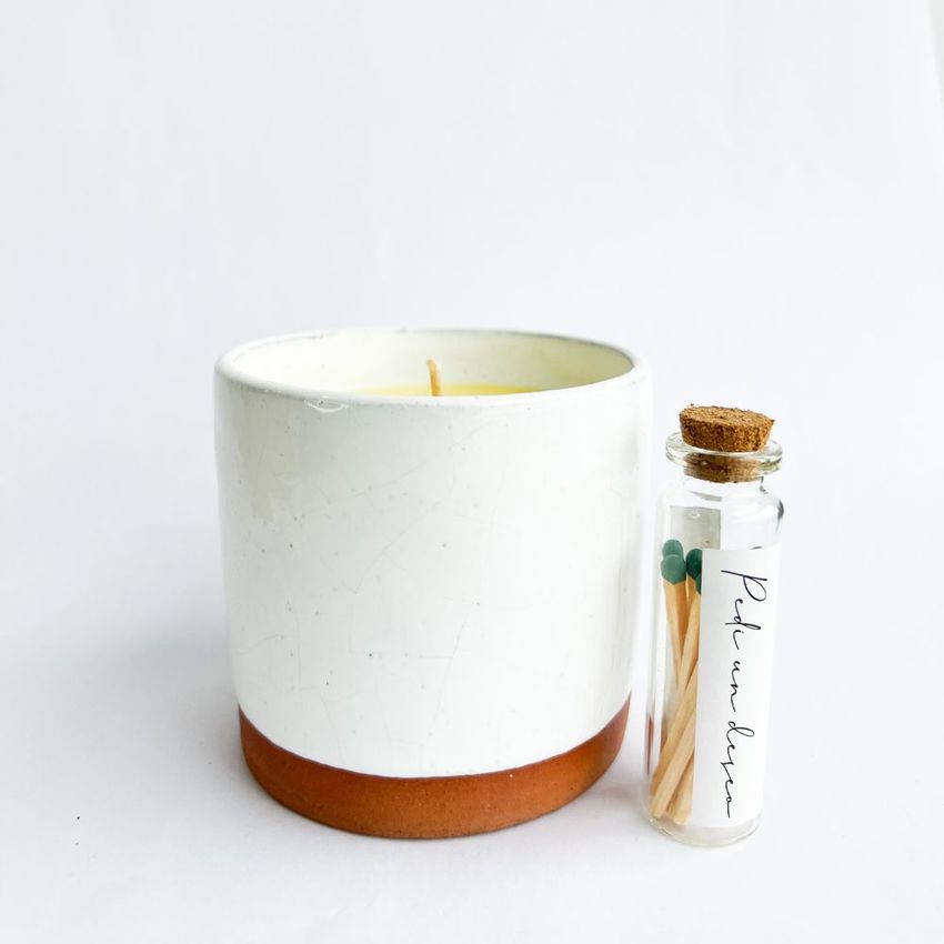 Vela Vaso Ceramica Blooming Jasmine - 230 g